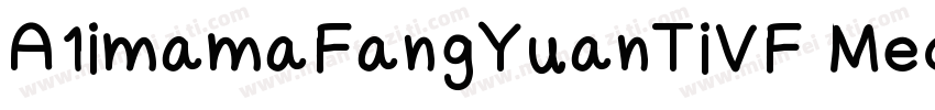 A1imamaFangYuanTiVF Medium Square字体转换